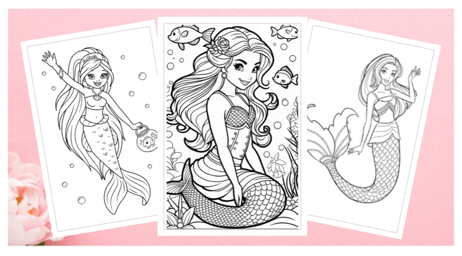 Mermaid Coloring Pages: Dive into Creativity and Fun