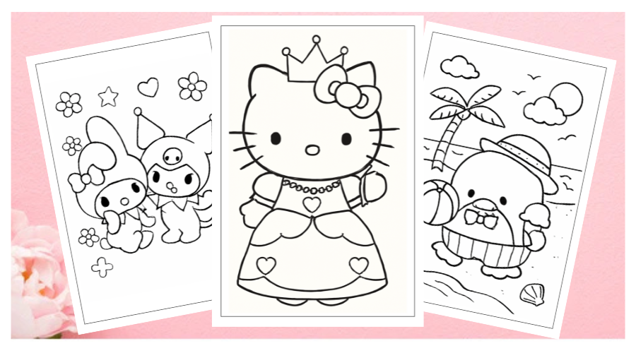 Sanrio Coloring Pages for Kids and Adults to Enjoy Anytime